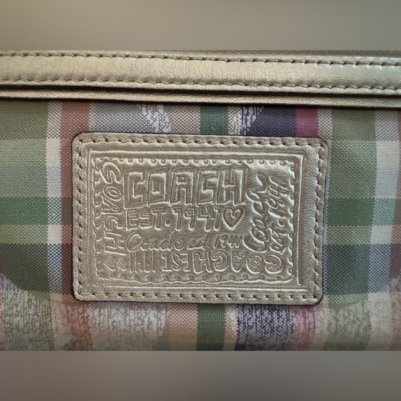 COACH Signature Poppy Madras Backpack M1282-F21886 - Picture 2 of 8